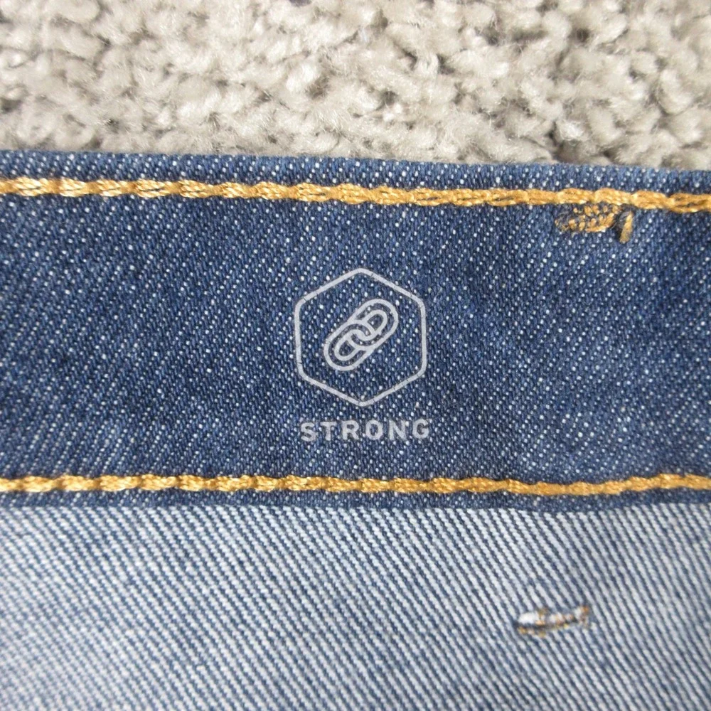 Levis Jeans Mens 33x34 Blue Western Fit Strong Rigid Raw Denim Workwear Pants